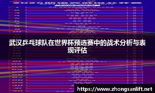武汉乒乓球队在世界杯预选赛中的战术分析与表现评估